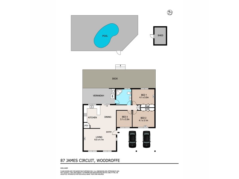 87 James Circuit, Woodroffe NT 0830 Floorplan