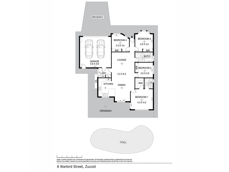 8 Warbird Street, Zuccoli NT 0832 Floorplan