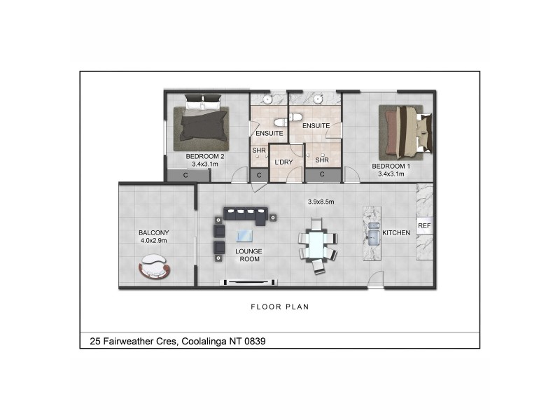 31/25 Fairweather Crescent, Coolalinga NT 0835 Floorplan