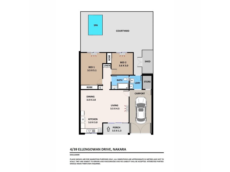 4/39 Ellengowan Drive, Brinkin NT 0810 Floorplan