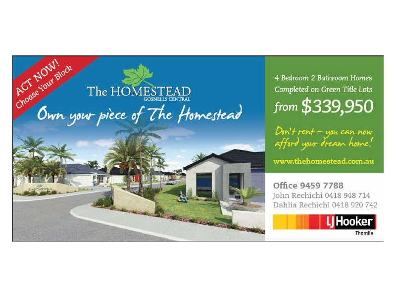 Lot 502 The Homestead, Gosnells WA 6110