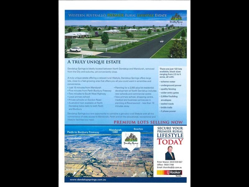 Lot 97 Dandalup Springs, North Dandalup WA 6207