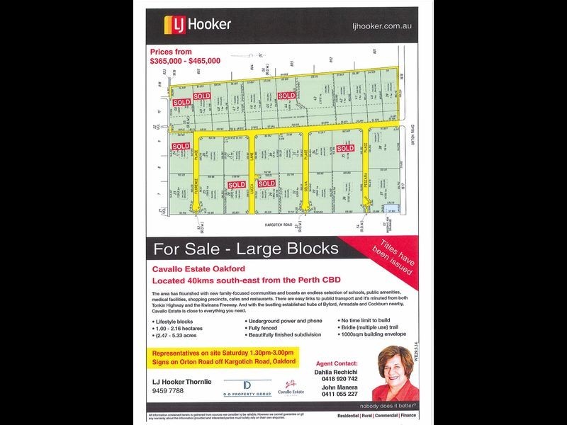 Lot 23 Cavallo Estate, Oakford WA 6121