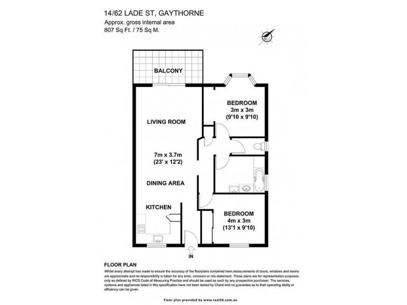 14/62 Lade Street, Gaythorne QLD 4051 Floorplan