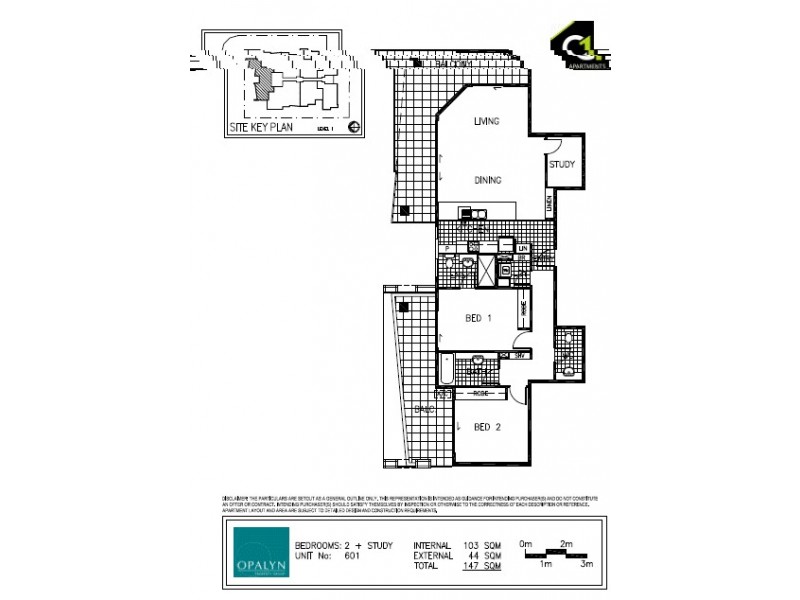 601/1 Kingsmill Street, Chermside QLD 4032 Floorplan