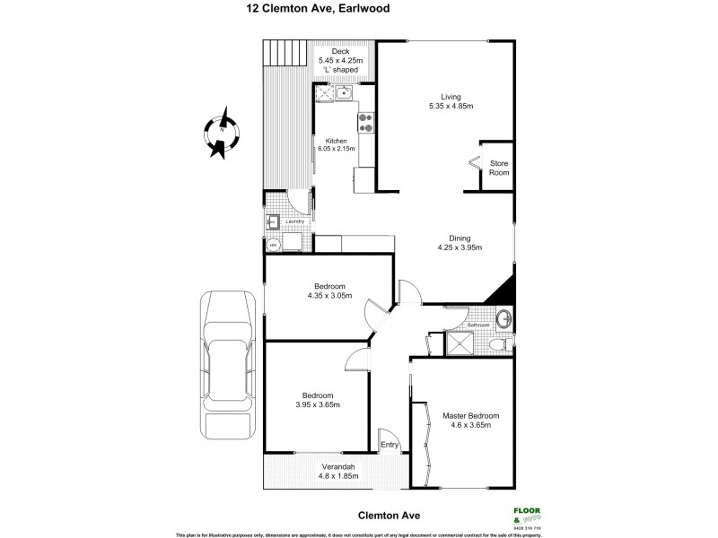12 Clemton Avenue, Earlwood NSW 2206 Floorplan