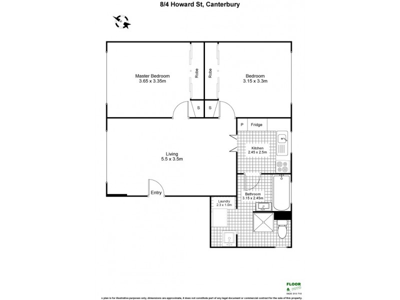 8/4 Howard Street, Canterbury NSW 2193 Floorplan