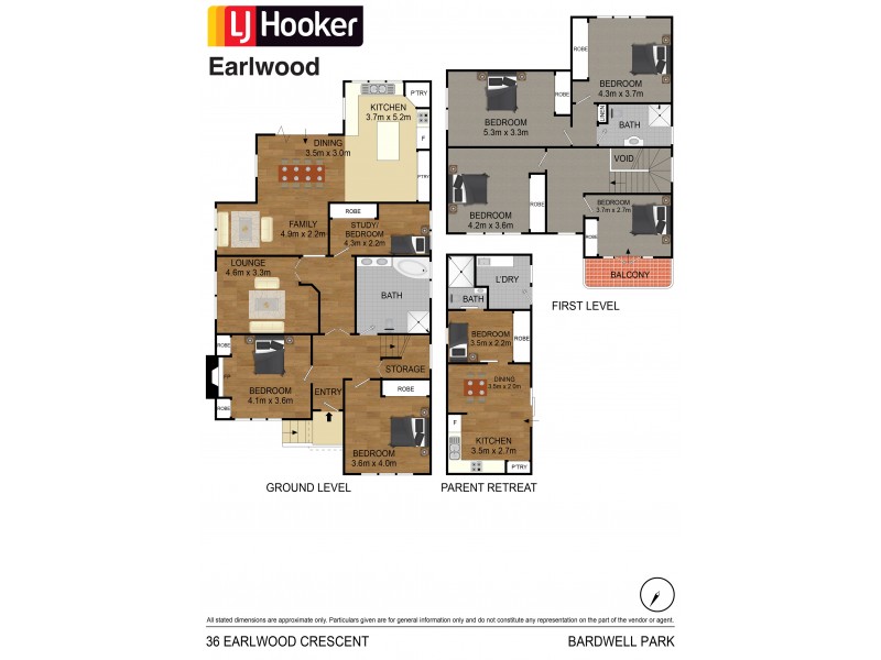 36 Earlwood Crescent, Bardwell Park NSW 2207 Floorplan