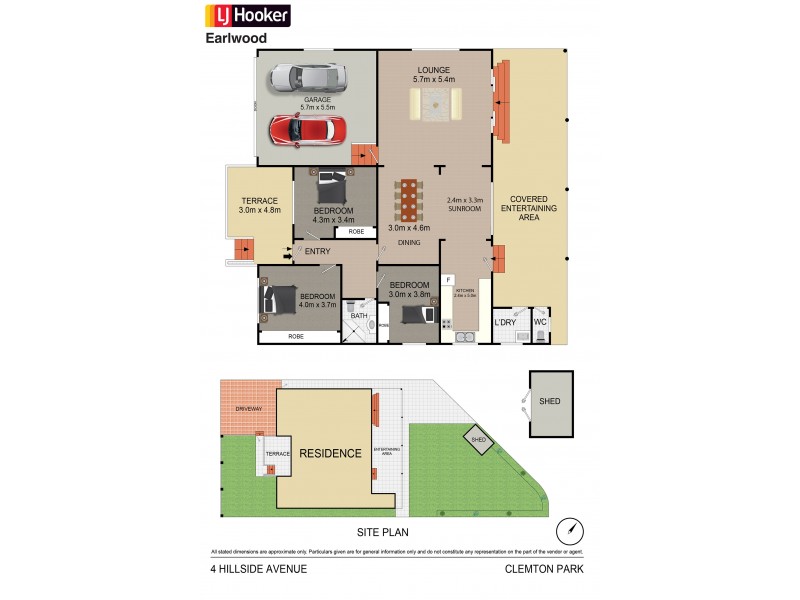 4 Hillside Avenue, Clemton Park NSW 2206 Floorplan