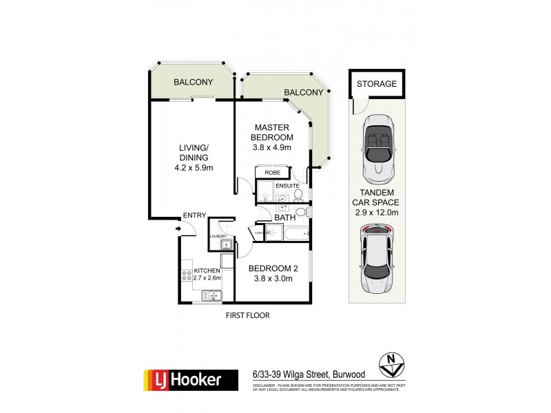 6/33-39 Wilga Street, Burwood NSW 2134 Floorplan