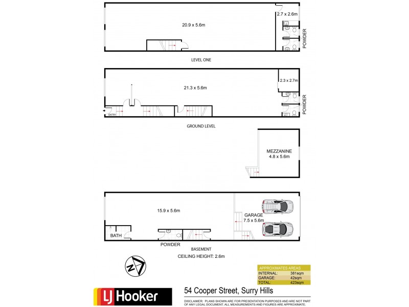 54 Cooper Street, Surry Hills NSW 2010 Floorplan