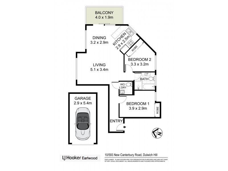 10/593 New Canterbury Road, Dulwich Hill NSW 2203 Floorplan