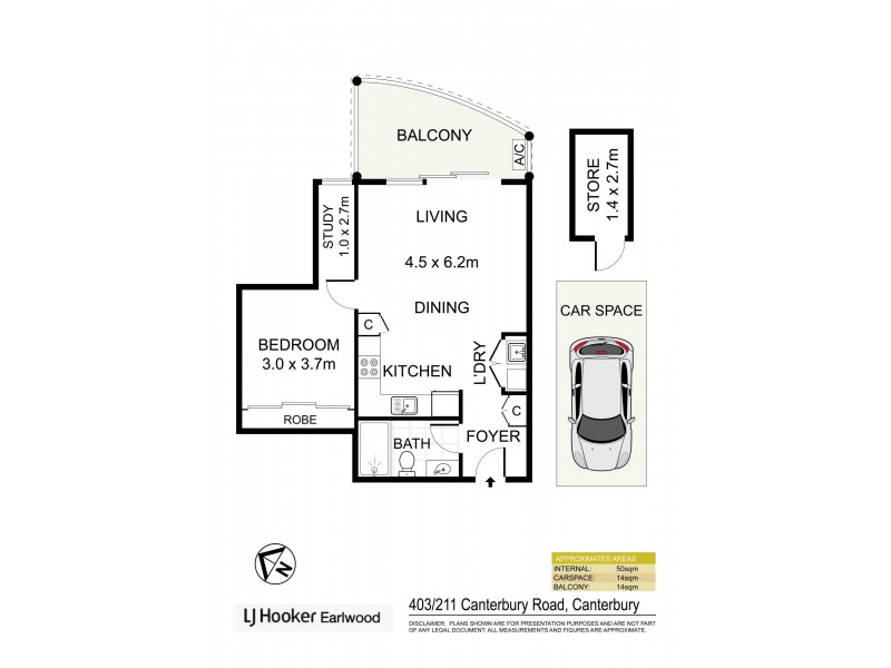 403/211 Canterbury Road, Canterbury NSW 2193 Floorplan