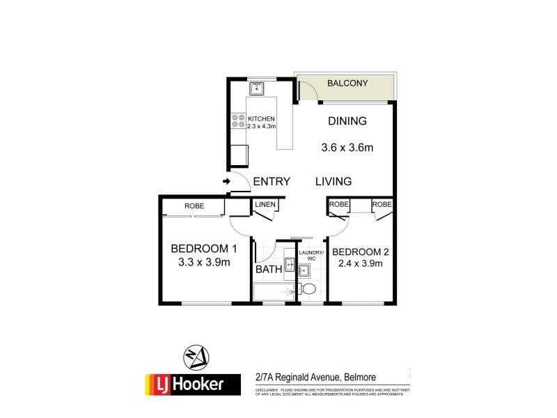 2/7A Reginold Avenue, Belmore NSW 2192 Floorplan