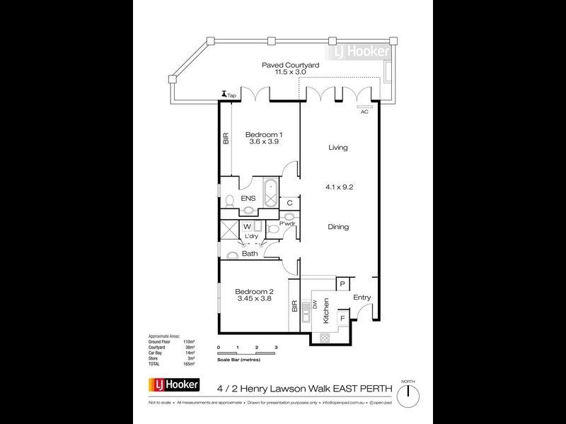 4/2 Henry Lawson Walk, East Perth WA 6004