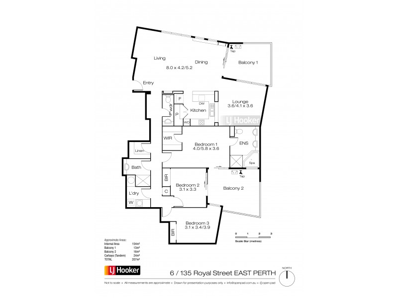 6/135 Royal Street, East Perth WA 6004 Floorplan