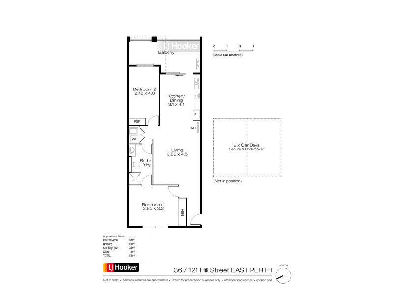 36/121 Hill Street, East Perth WA 6004 Floorplan