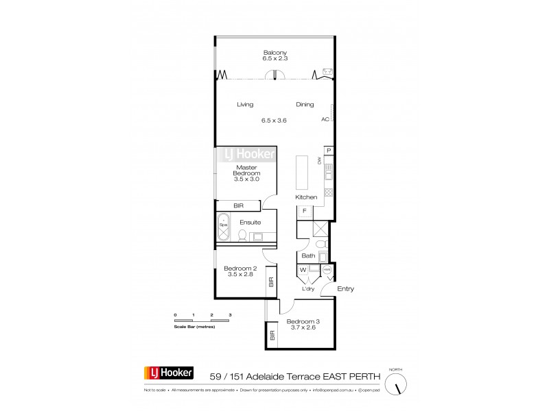 59/151 Adelaide Terrace, East Perth WA 6004 Floorplan
