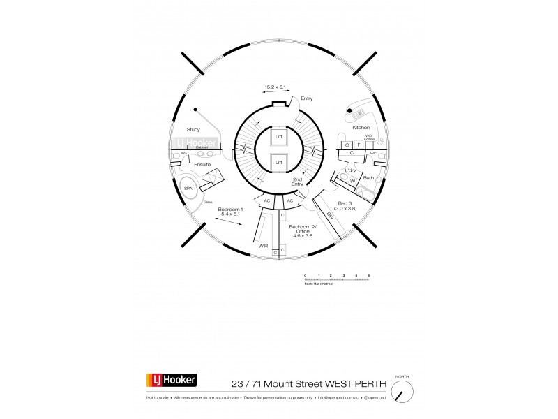 23/71 Mount Street, West Perth WA 6005 Floorplan