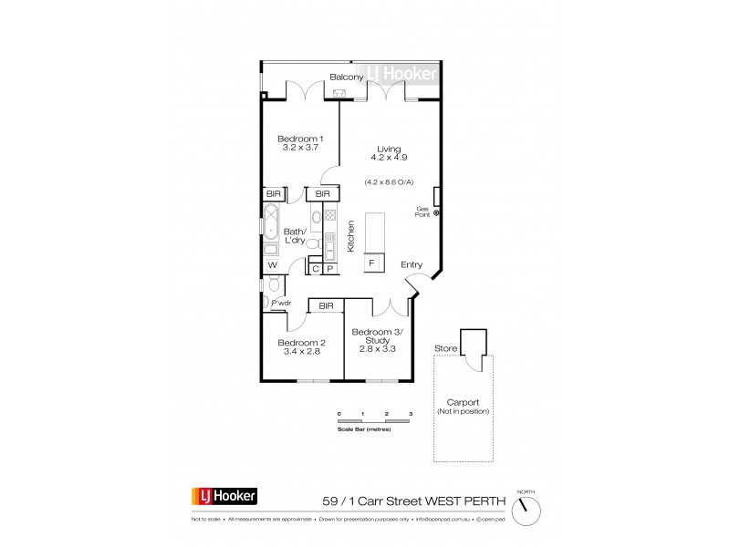59/1 Carr Street, West Perth WA 6005 Floorplan