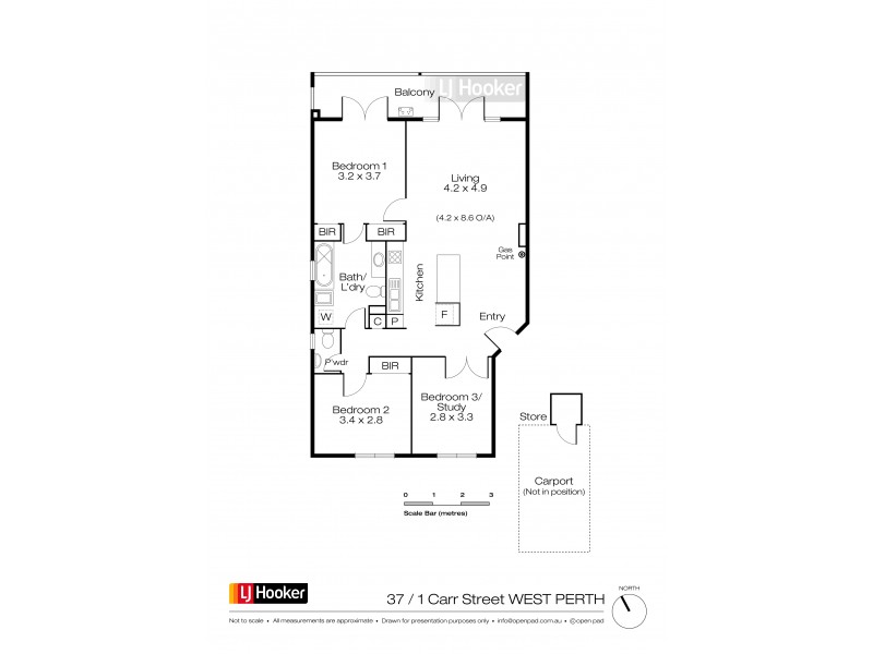 37/1 Carr Street, West Perth WA 6005 Floorplan