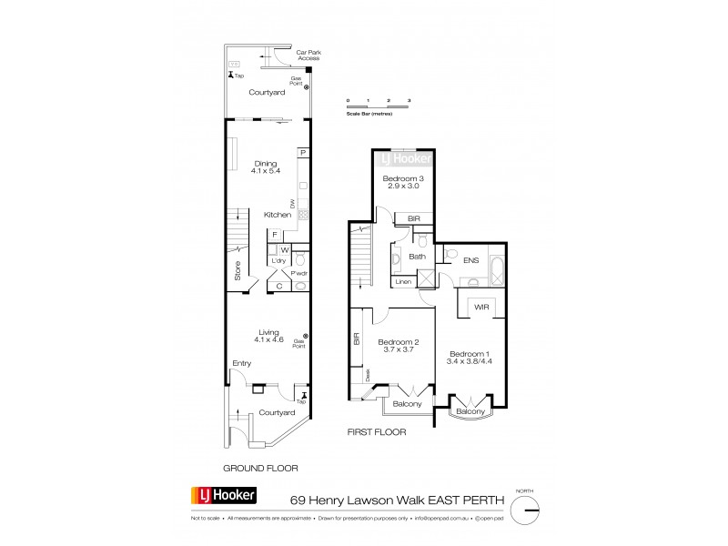 69 Henry Lawson Walk, East Perth WA 6004 Floorplan