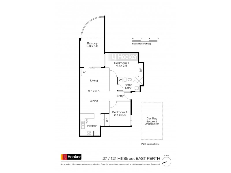 27/121 Hill Street, East Perth WA 6004 Floorplan