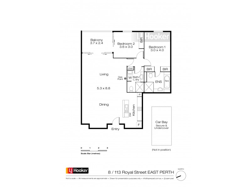 8/113 Royal Street, East Perth WA 6004 Floorplan