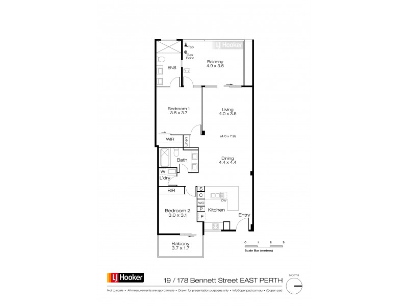 19/178 Bennett Street, East Perth WA 6004 Floorplan
