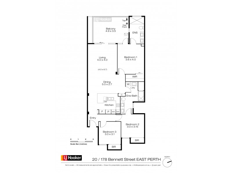 20/178 Bennett Street, East Perth WA 6004 Floorplan