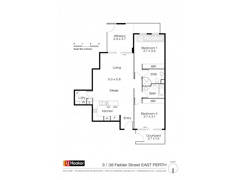 3/38 Fielder Street, East Perth WA 6004 Floorplan