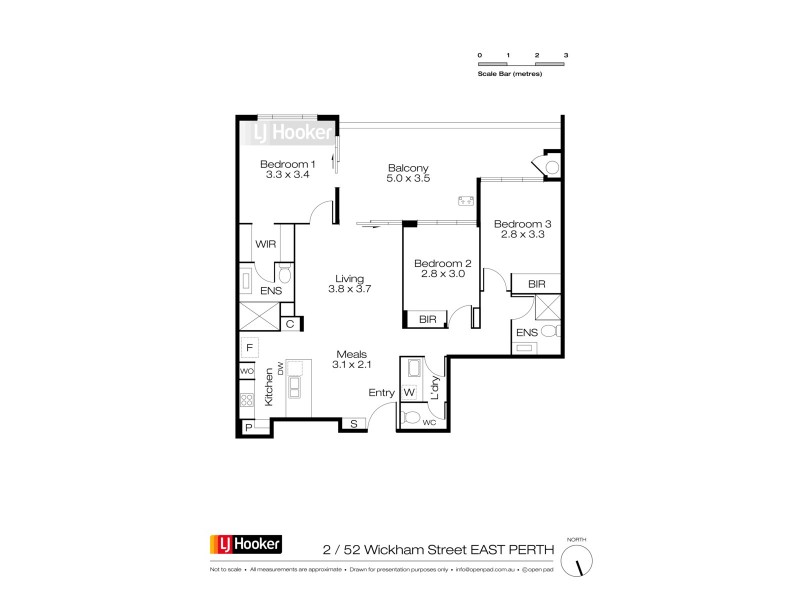 2/52 Wickham Street, East Perth WA 6004 Floorplan