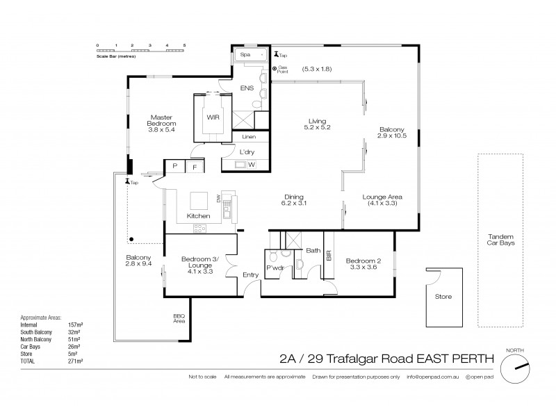 2A/29 Trafalgar Road, East Perth WA 6004 Floorplan