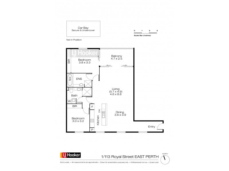 1/113 Royal Street, East Perth WA 6004 Floorplan