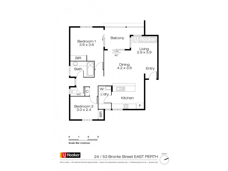 24/49-53 Bronte Street, East Perth WA 6004 Floorplan