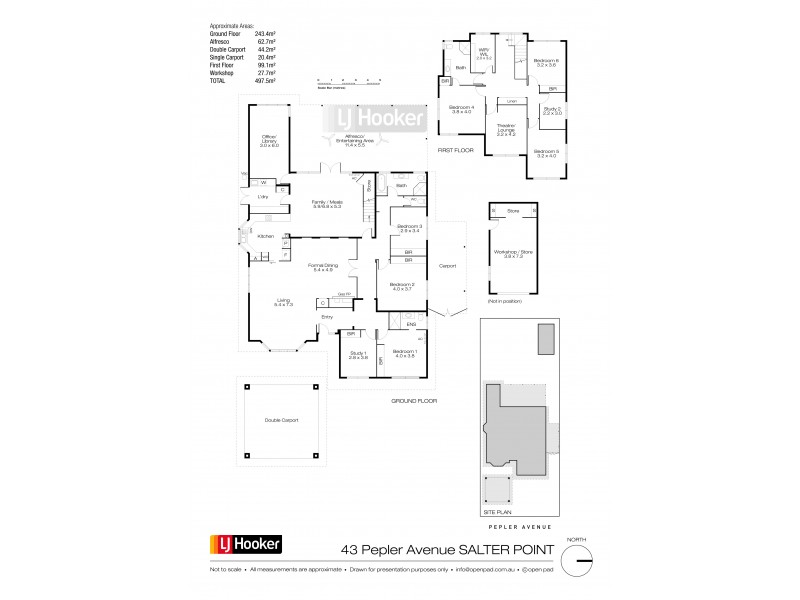 43 Pepler Avenue, Salter Point WA 6152 Floorplan