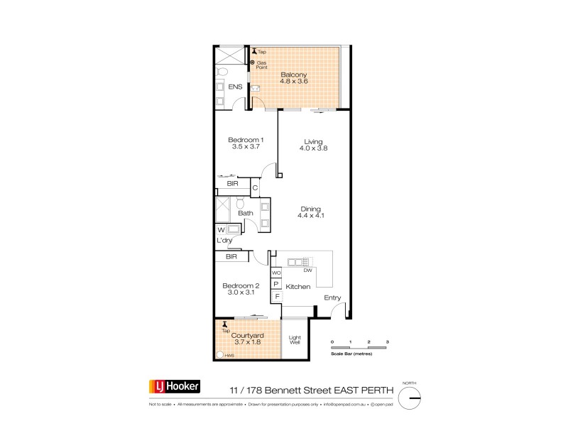 11/178 Bennett Street, East Perth WA 6004 Floorplan