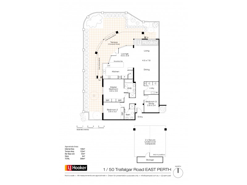 1/50 Trafalgar Road, East Perth WA 6004 Floorplan