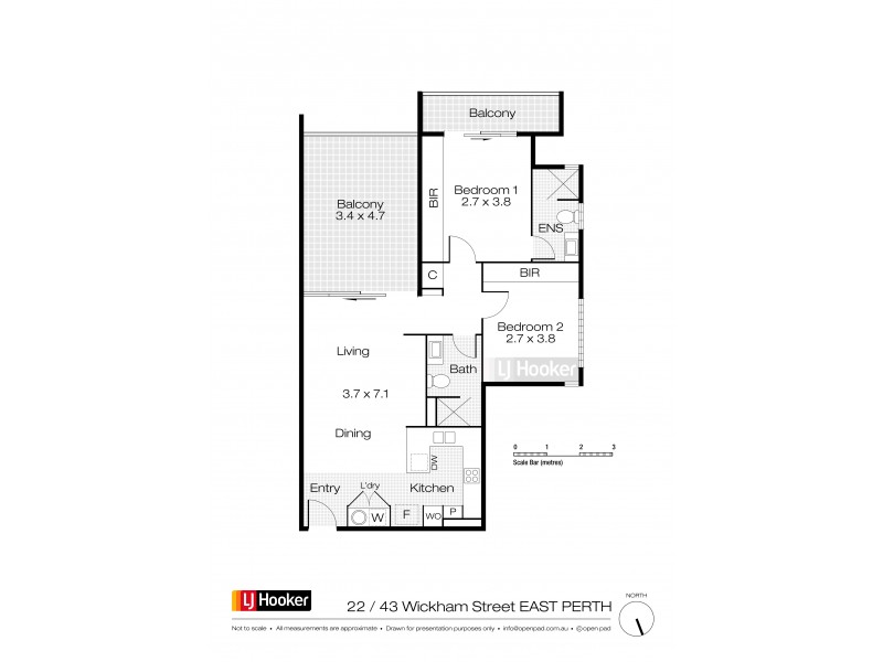 22/43 Wickham Street, East Perth WA 6004 Floorplan