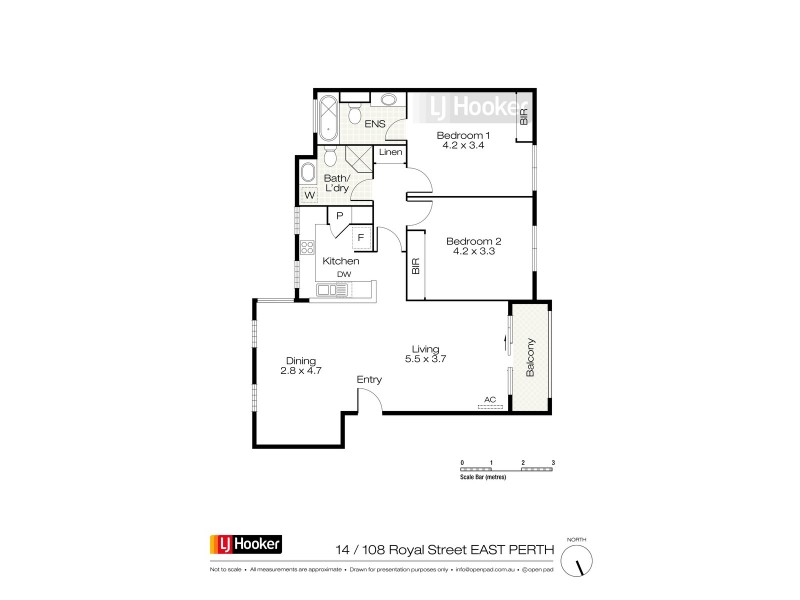 14/108-112 Royal Street, East Perth WA 6004 Floorplan