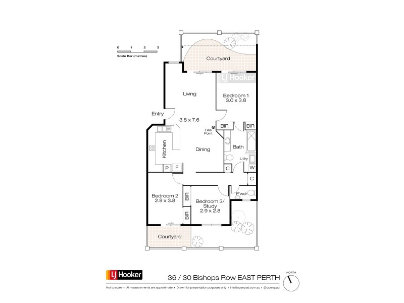 36/30 Bishops Row, East Perth WA 6004 Floorplan