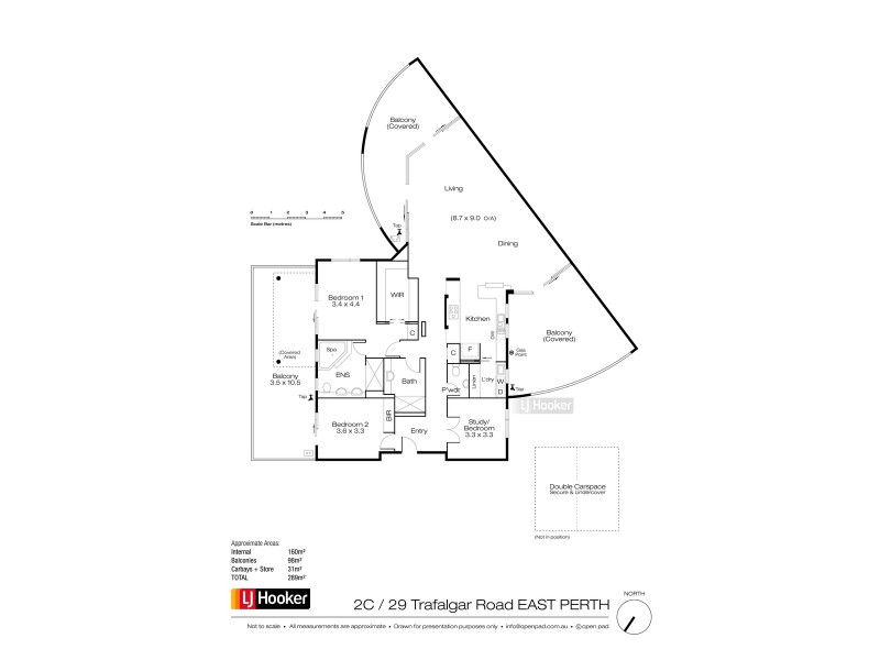 2C/29 Trafalgar Road, East Perth WA 6004 Floorplan