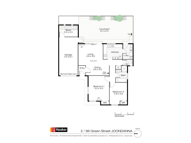 2/96 Green Street, Joondanna WA 6060 Floorplan
