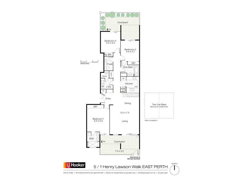 5/1 Henry Lawson Walk, East Perth WA 6004 Floorplan