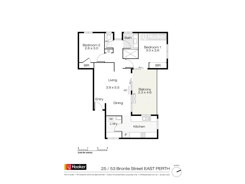 25/49-53 Bronte Street, East Perth WA 6004 Floorplan