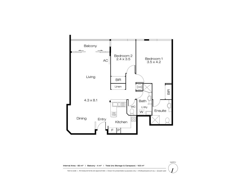 25/82 Royal Street, East Perth WA 6004 Floorplan