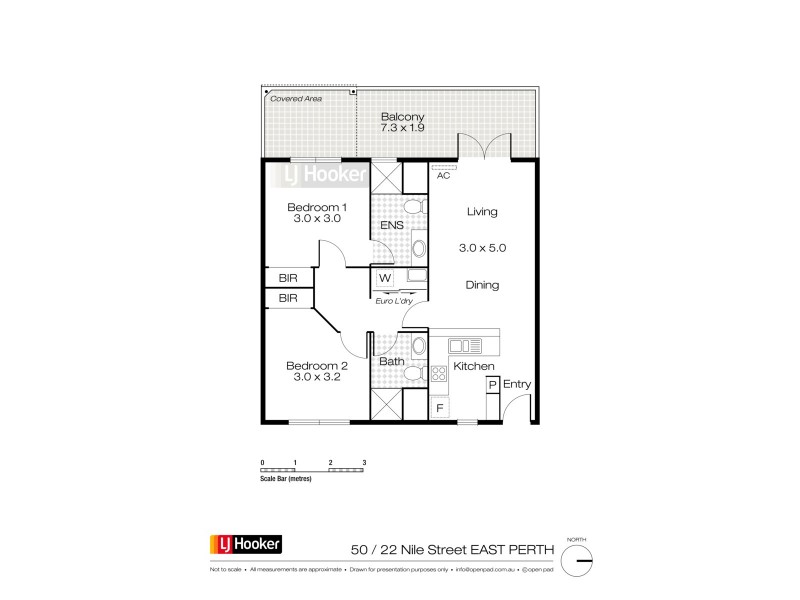 50/22 Nile Street, East Perth WA 6004 Floorplan