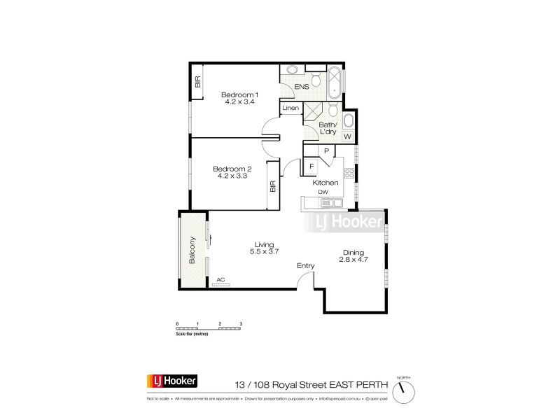 13/108-112 Royal Street, East Perth WA 6004 Floorplan