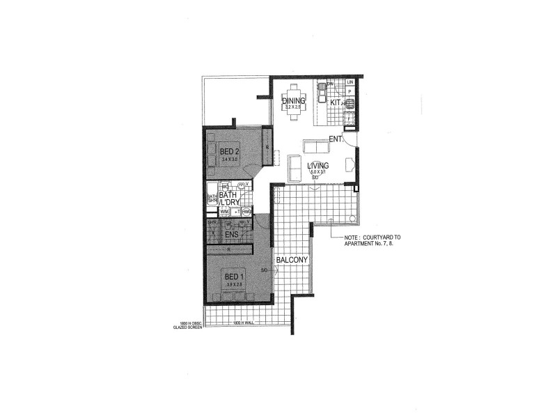 7/375 Hay Street, Perth WA 6000 Floorplan