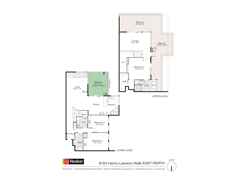 8/60-62 Henry Lawson Walk, East Perth WA 6004 Floorplan